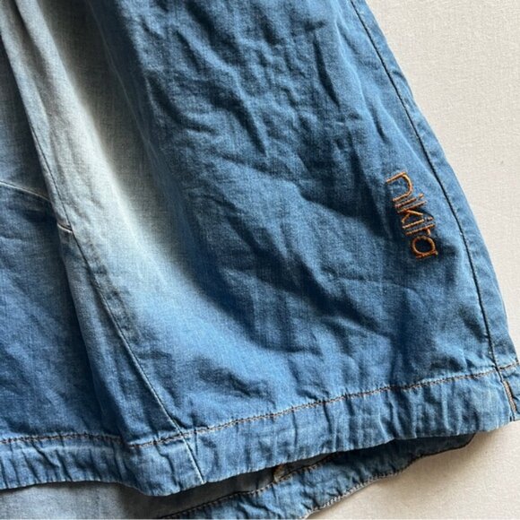 Nitika Blue Denim A Line Skirt Sz 31” - Picture 2 of 8